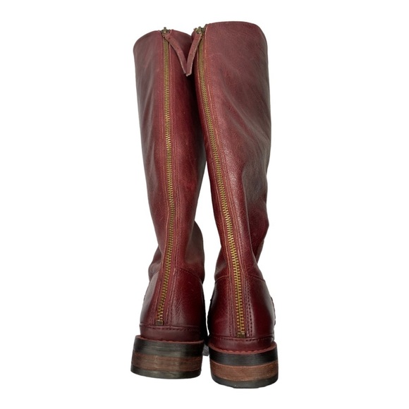 Franco Sarto Women’s Bordo Bordeaux Leather Meyer Knee High Boot Size 5M NWOT - Picture 7 of 17